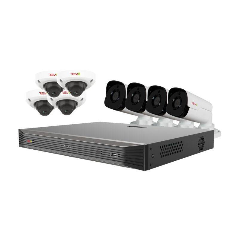Ultra HD Audio Capable 16 Ch. 4TB NVR Surveillance System with 8 4 Megapixel Cameras